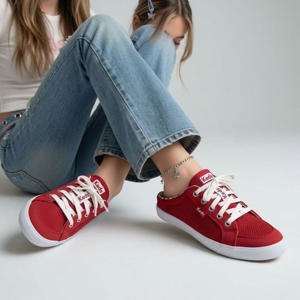 Keds Y2K Retro Moxie Mule Lace Up Backless Retro Sneakers Size 7.5 - Nostalgic